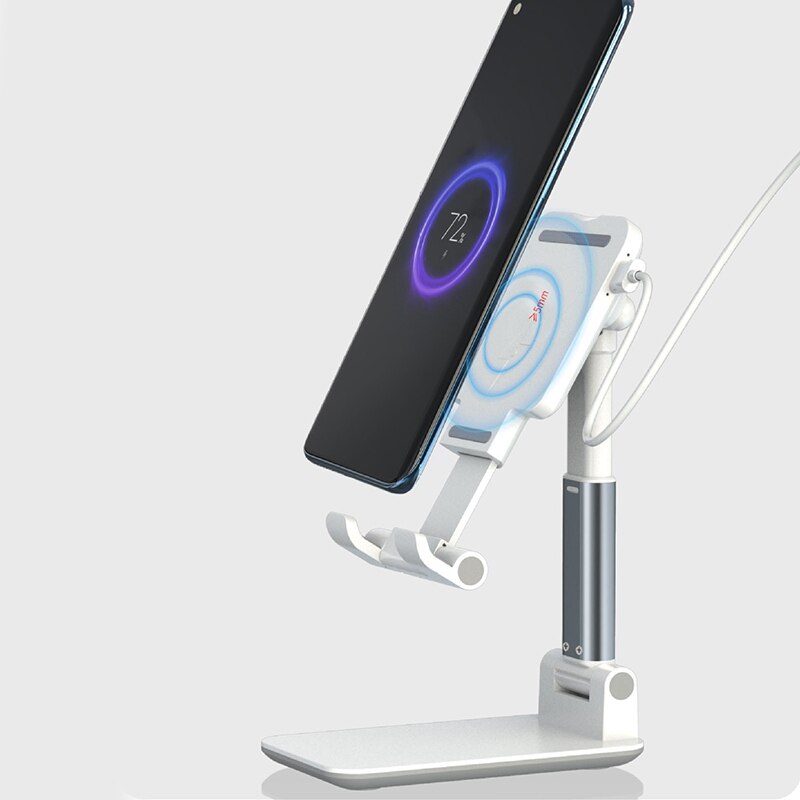Desktop Stand Snelle Draadloze Opladen Verstelbare Opvouwbare Mobiele Telefoon Houder Tablet Stand Universal Stand Lui