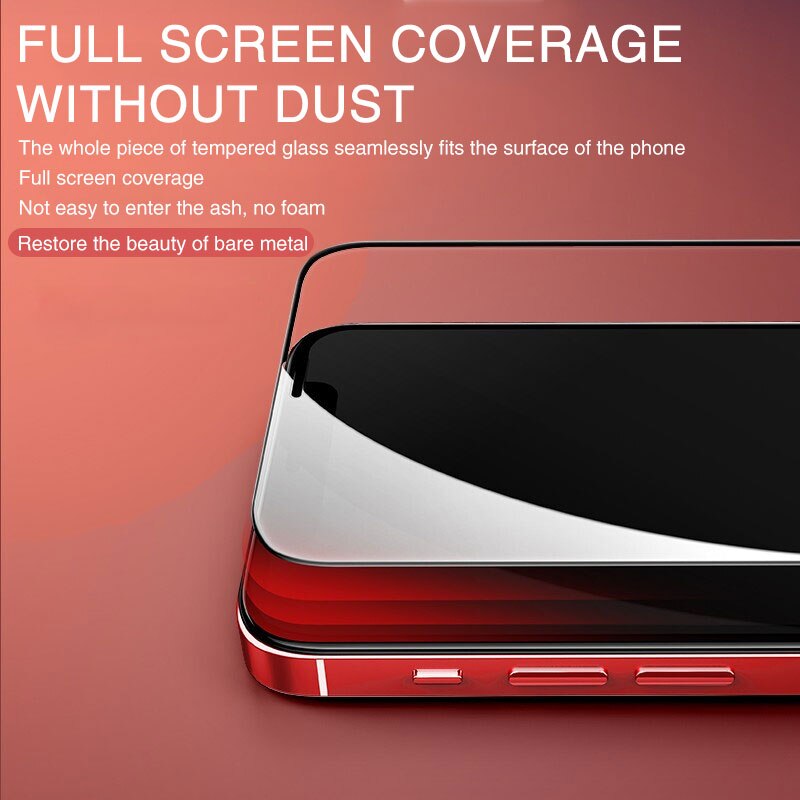 3Pcs Full Cover Screen Protector For iPhone 12 13 11 X XS Pro Max XR Protective Tempered Glass On iPhone 6 6s 7 8 Plus Not Film