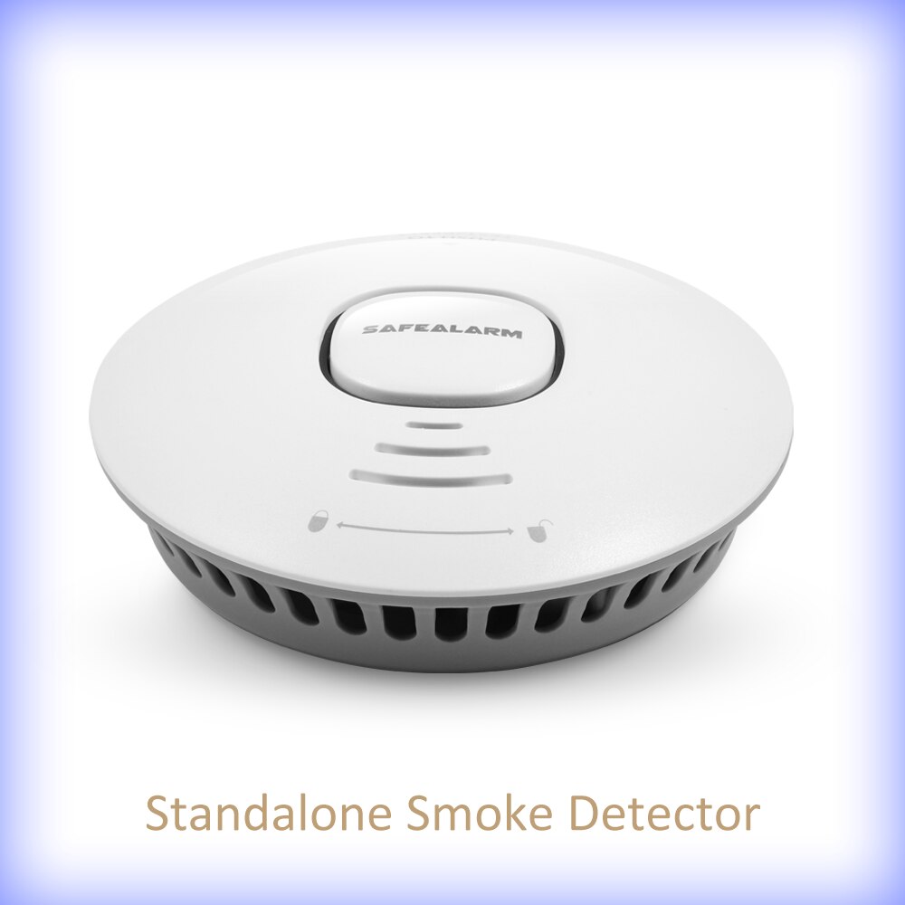 Conventional Battery Operated Fire and Smoke Detector Photoelectric Optical Sound and Light Smoke Alarm Detector with EN14604: SFL-303