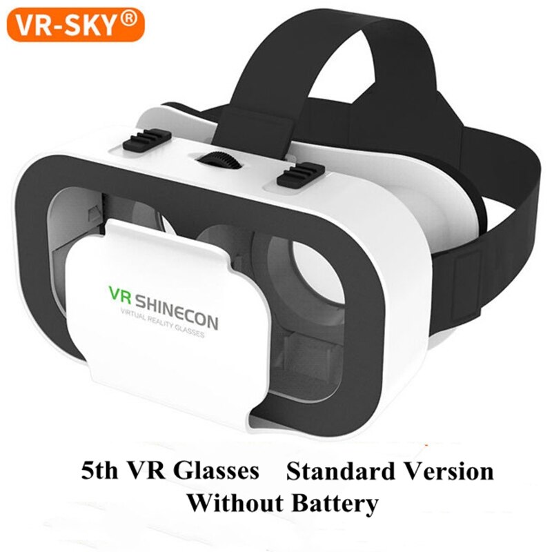 VR glasses VR SHINECON BOX 5th Generation Virtual reality Glasses 3D glasses For Smartphone Headset Goggles Casque: Standard version