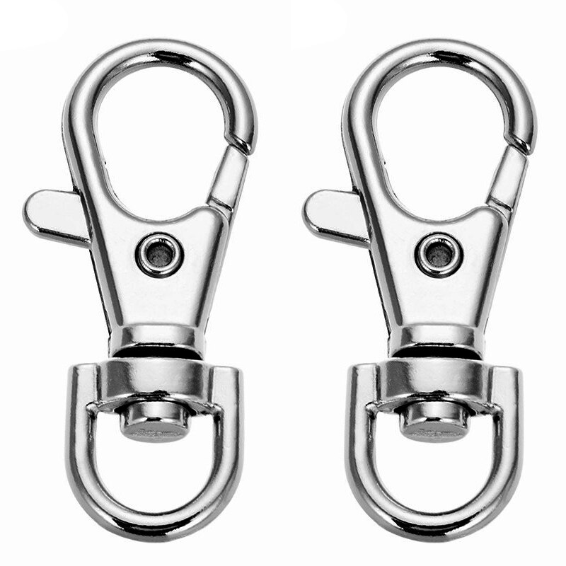 10 teile/los 32mm Metall Nickel Überzug Camping Wandern Haken draussen Sport Karabiner Haken Sicherheit Schnalle Keychain