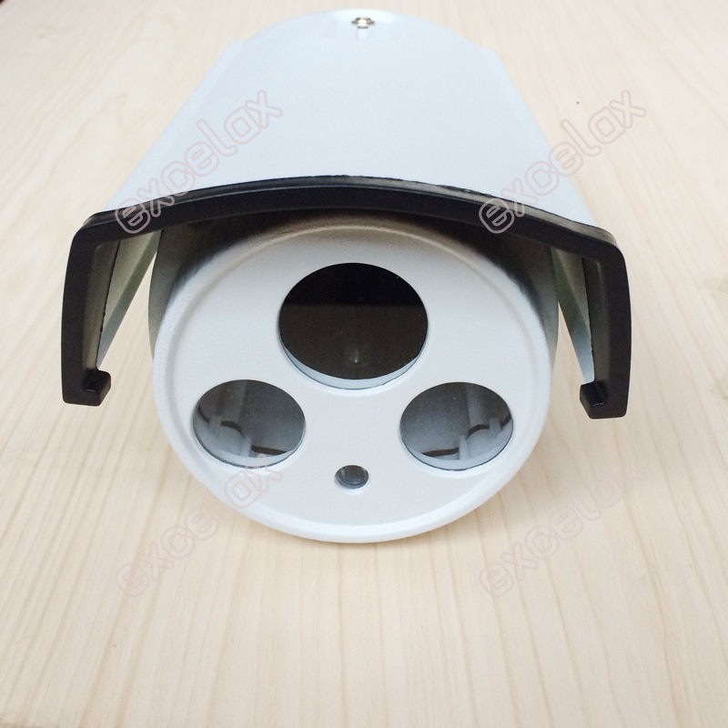 Waterdichte Ir Bullet Camera Behuizing Size 90 Aluminium Array Ir Led Case IP66 Cctv Outdoor Behuizing Zonnescherm Cover Door excelax