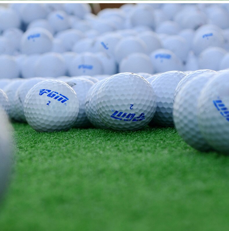 5 st / mycket högkvalitativa golfbollar två lager övningsspel boll dubbelskikt boll långdistans utomhus sport  q002-4