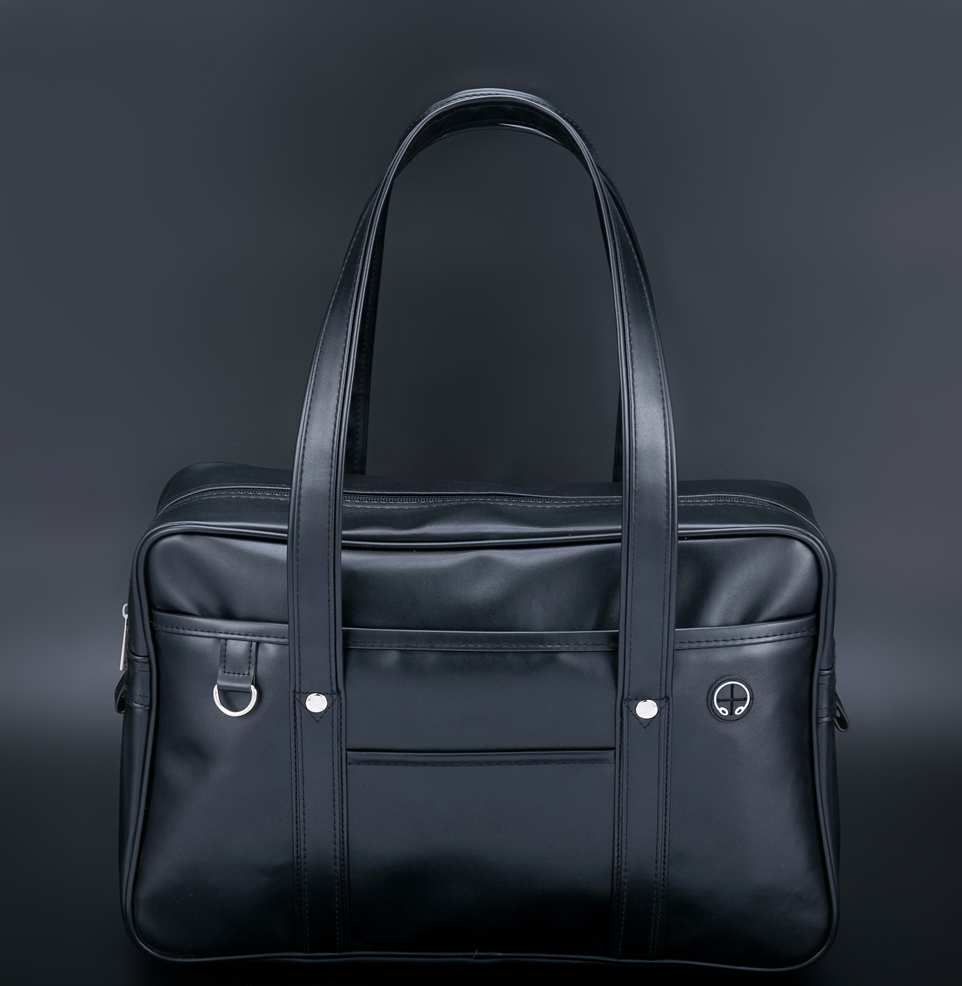 Bolso de uniforme JK de estudiante bidimensional japonés, mochila escolar de PU para chica, bolso de mensajero impermeable resistente al desgaste de un solo hombro: Azul