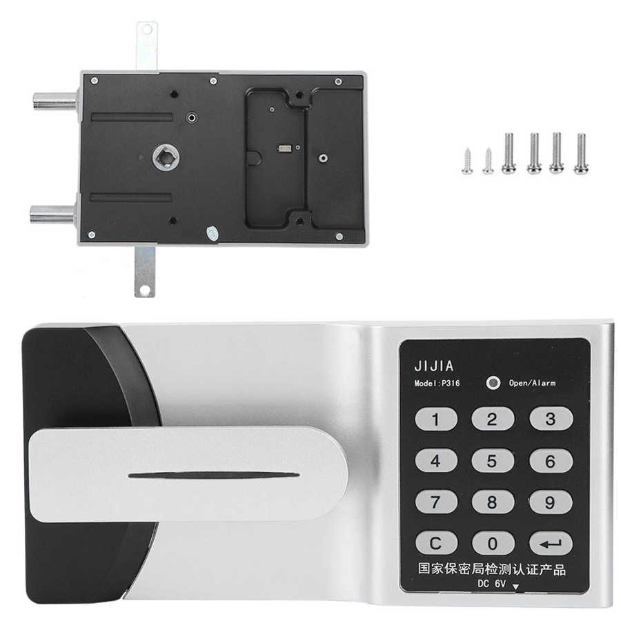 Adgangskodelås intelligent elektronisk adgangskodelås zinklegeringsfiler kabinet nøglefri kodede låse