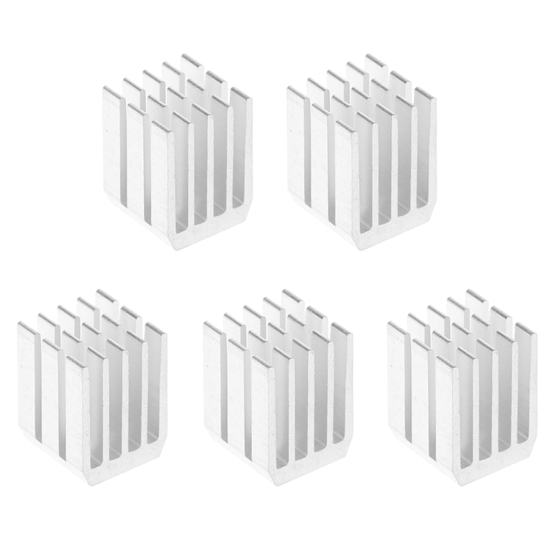 5 stks/set 9x9x12mm Aluminium Koeling Koellichaam Chip Ram-radiator Heatsink Cooler: WHITE