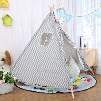 1.6M Tents Cabana Tipi Infantil Baby Kids Play Teepee Tents Castle Carpet Mats Toy Portable Kids Wigwam Play House For Children: 10