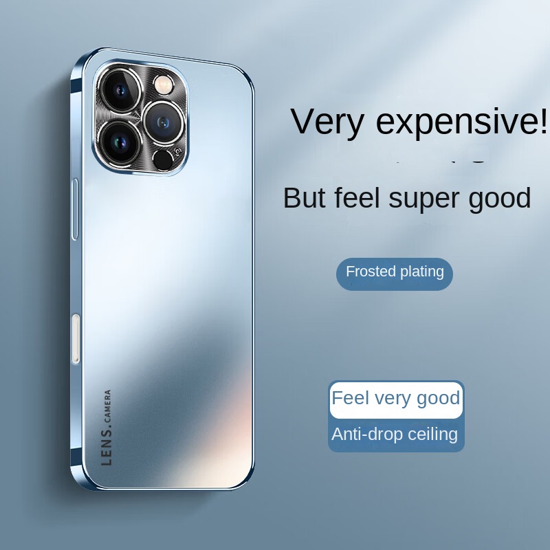 Fully Protective Cover with Shockproof and High-end , Case for iPhone 16Pro, 15, 14, 13, 12 Pro Max,: Nylon / SKY BLUE