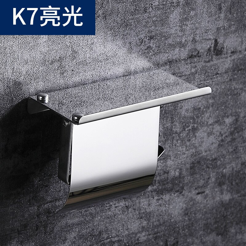 304 Stainless Steel Tissue Box Roll Stand Mobile Phone Stand Toilet Paper Holder Bathroom Tissue Holder: x