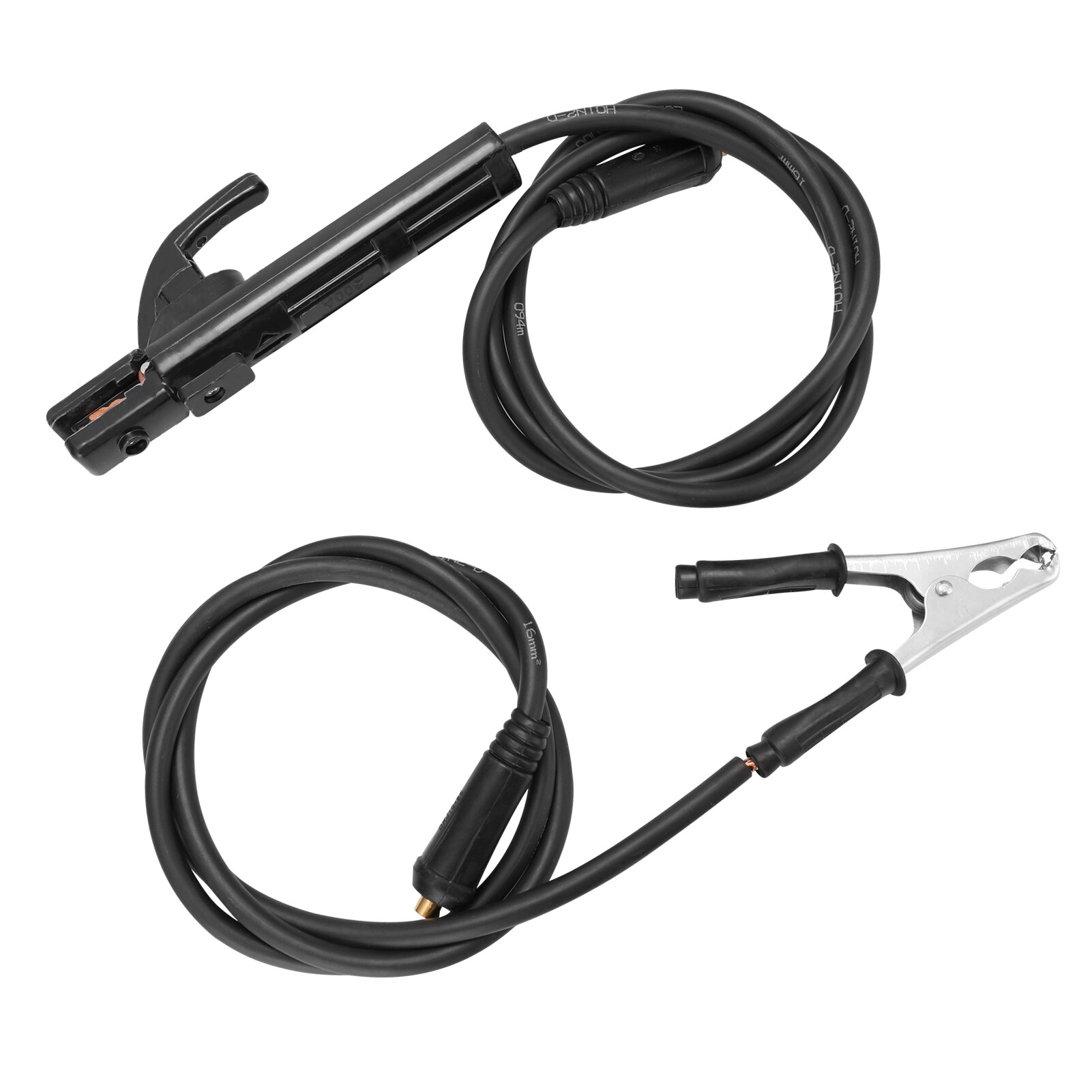 1.5M Welding Machine Clamping Tool Solder Leads Kit Electrode Holder Stick Welders and Ground Clamp Set