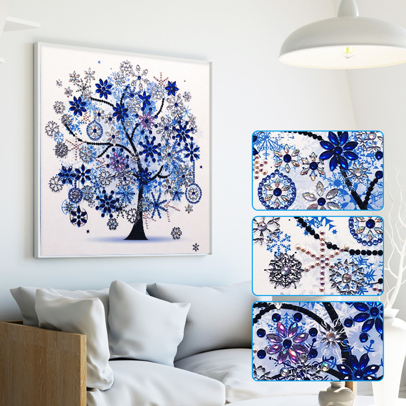 5D DIY Diamond Painting Four Seasons Tree Special Shiny Diamond Embroidery Mosaic Sticker Cross Embroidery Decoration