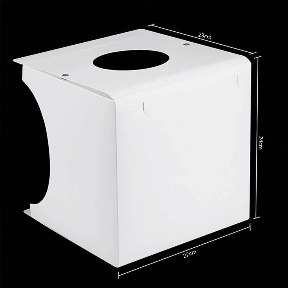 Opvouwbare draagbare 1100lm lichtbakken softbox licht foto verlichting studio opnametent fotografie box kit met 6 kleuren achtergronden