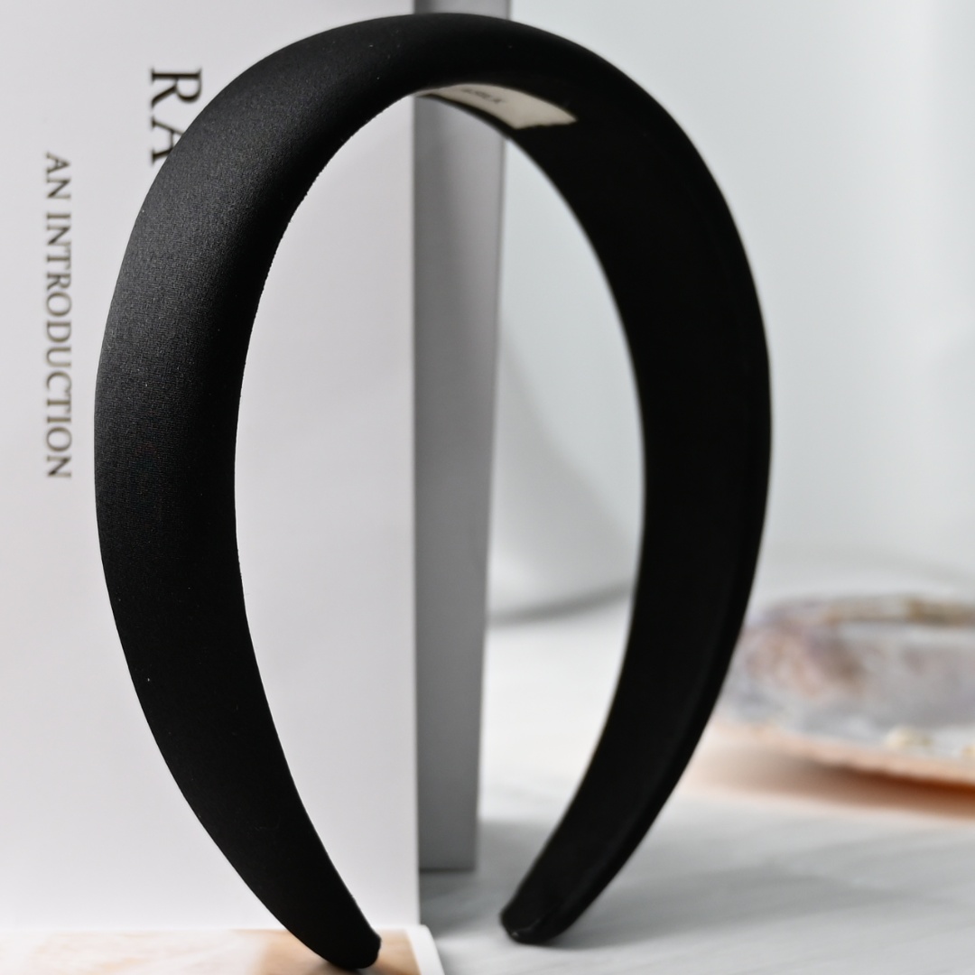 100% faixas de cabelo de seda amoreira esponja aros de cabelo para mulheres impressão geométrica melhores acessórios de cabelo moda artesanal: Preto