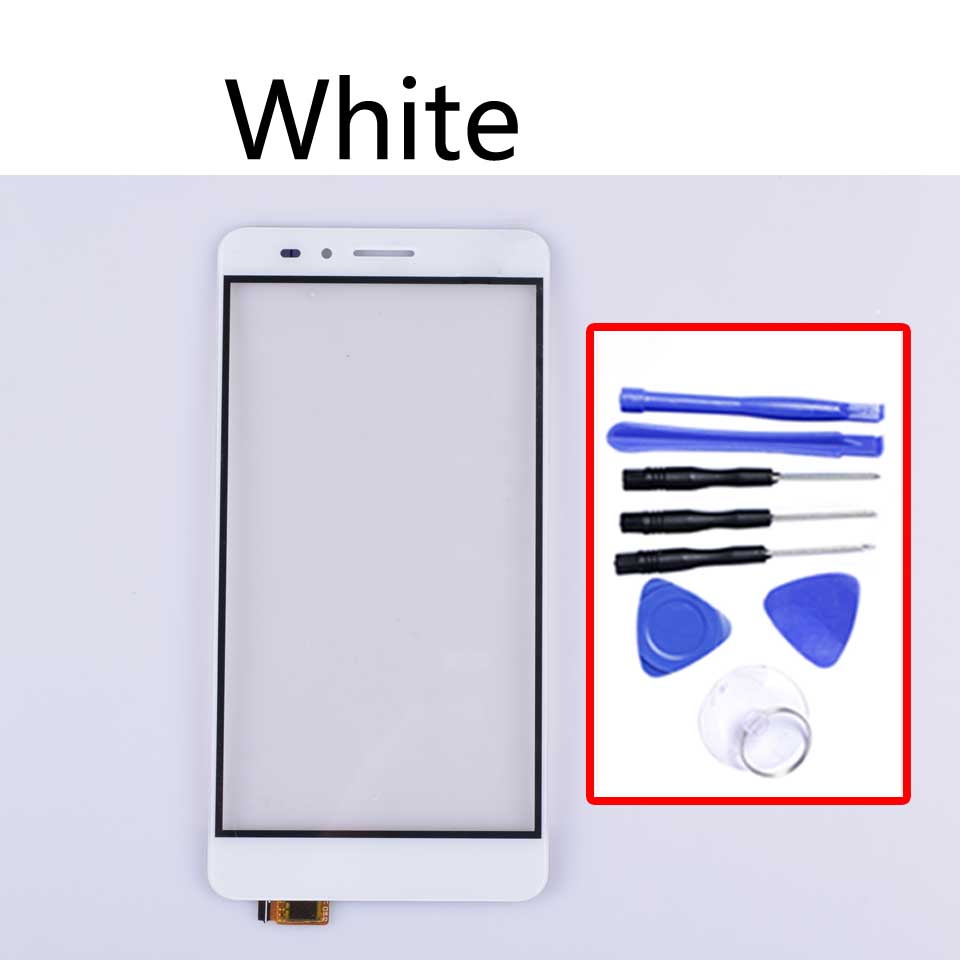 5.5" Touchscreen For Huawei Honor 5X Touch Screen Panel Sensor Digitizer For GR5 KII-L21 L22 L23 L03 L05 Display Glass Lens: White-With tool