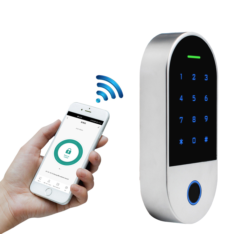 Metal Biometric Fingerprint Standalone Access Control System Rfid 125khz Reader Bluetooth Door Opener Waterproof 1000Users