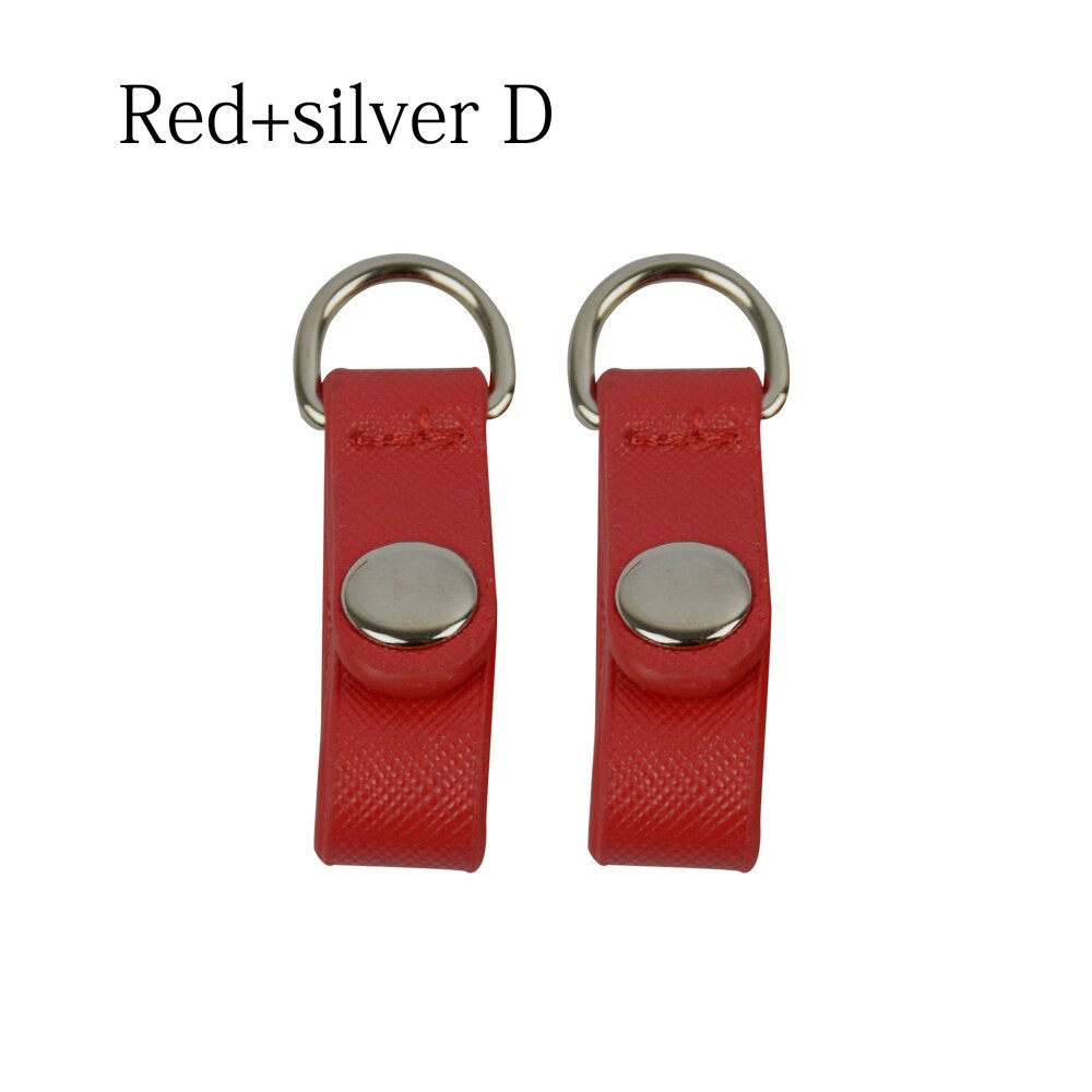 TANQU Nuovo 1 Coppia 2 pezzi Chiusura a Clip di Fissaggio per Obag Faux Della Cinghia di Cuoio Clip del Gancio per il Opocket O sacchetto: red