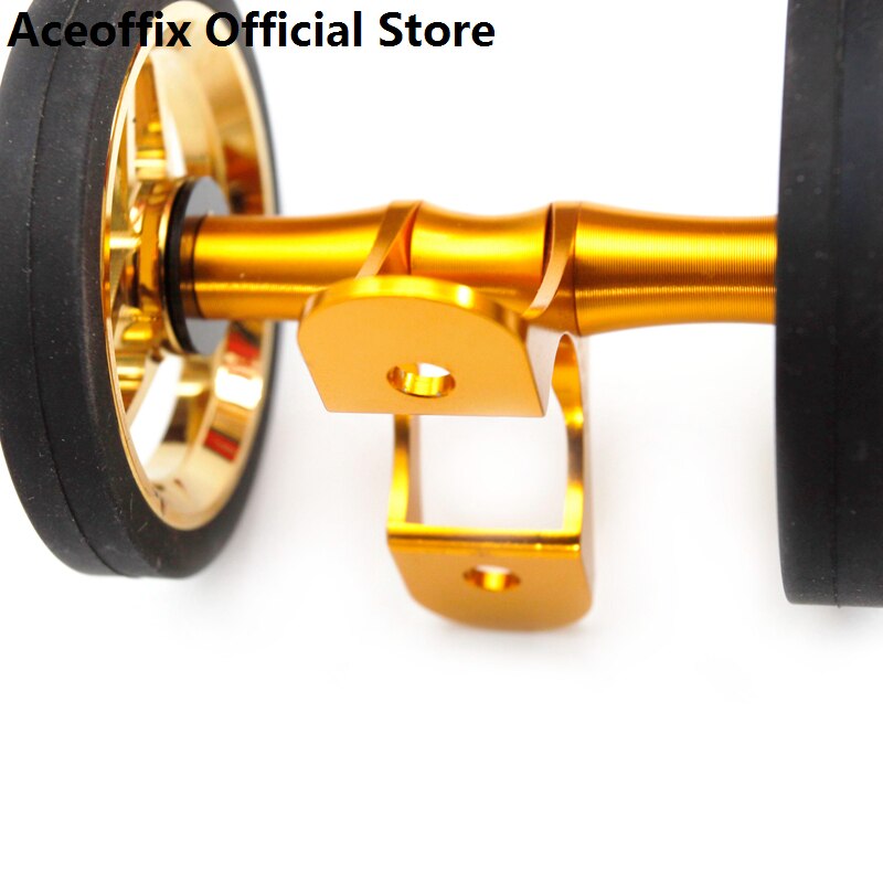 ACEOFFIX-Rodillo de guardabarros de bicicleta plegable 2022, para Brompton, rueda doble Easywheel, 52mm, FE3S