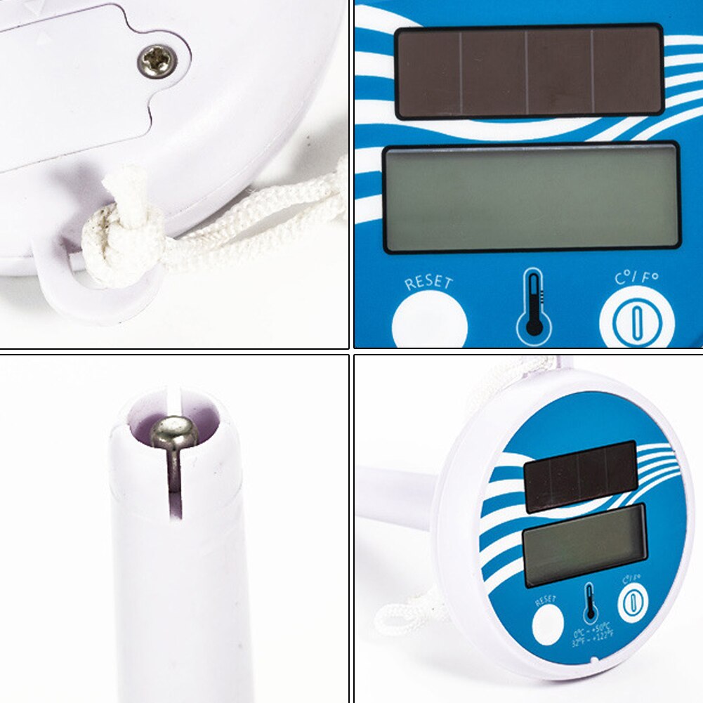 Swimming Pool Floating Digital Thermometer Solar Powered Monitor Spa Tub Pool Water Temperature Tester Portable Accessories