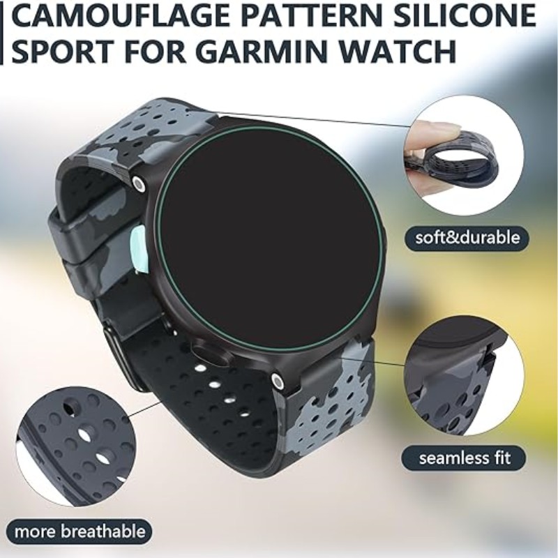 Correa deportiva de silicona para Garmin Forerunner 235 220 230 620 630 735XT, accesorios de pulsera
