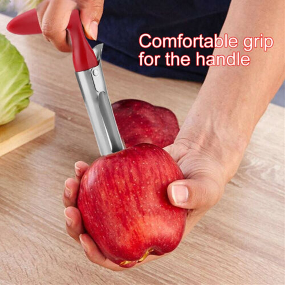  Fruit Corer Safe Non-toxic Time-saving Stainless Steel Multi-function Apple Core Remover Pulp Separator Apple Core Puller