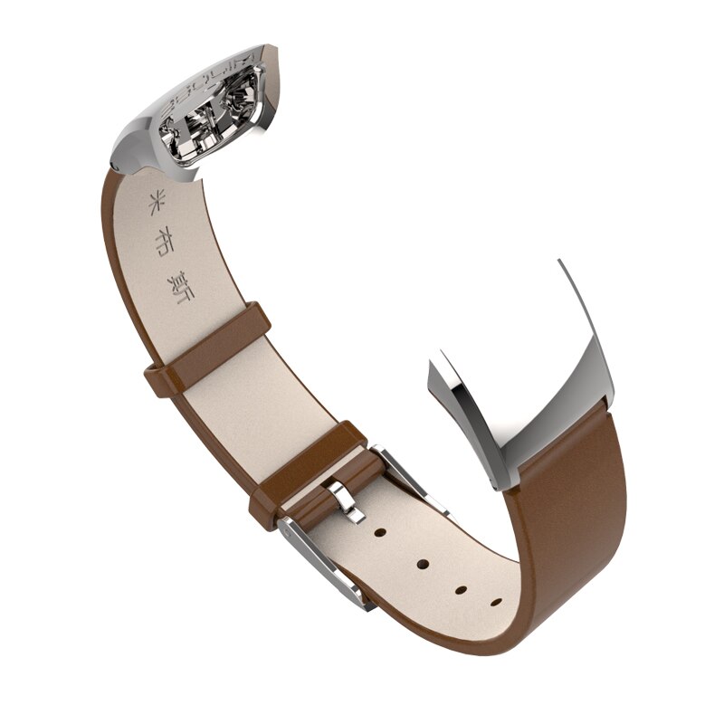 Mijobs Lederband für Huawei Honor Band 4 5 Smart Uhr Handgelenk Band Strap für Honor 4 5 Smart Armband armbänder Strap