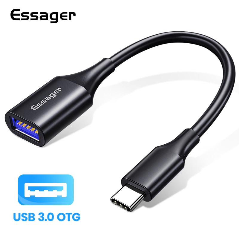 Essager Usb Type C Naar Usb Vrouwelijke Adapter USB-C Naar Usb 3.0 Otg Kabel Voor Macbook Xiaomi Mi 9 10 oneplus 8 Pro Type-C Usbc Adapter