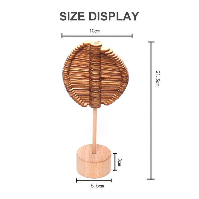 Creatieve Decompressie Fidget Speelgoed Houten Spiraal Antistrss Pop Het Squishy Speelgoed Stress Reliever Art Decoratie