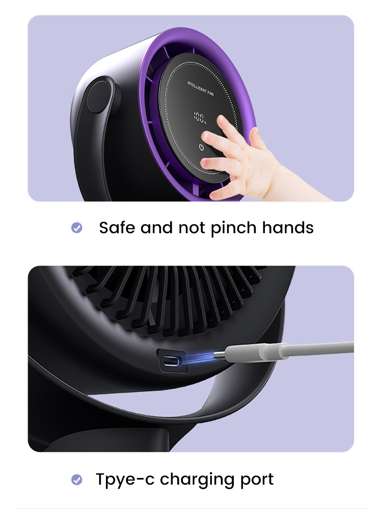 100 Speed High-Speed Desktop Fan Electric Fan Circulator Wireless Portable Home Quiet Ventilator Wall Mounted Fan Air Cooler