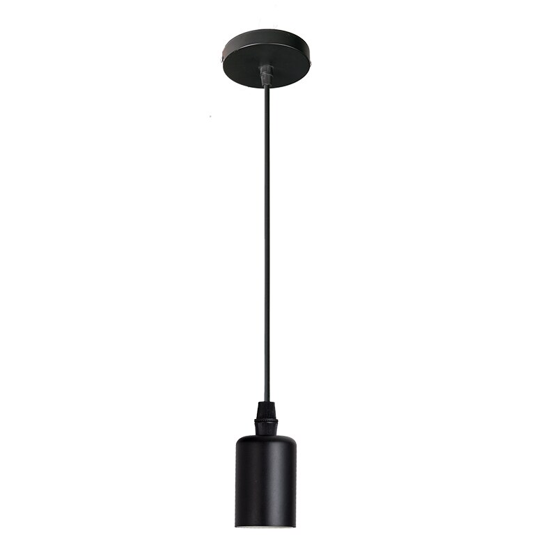 7 type moderne sorte bur pendel jern minimalistisk retro nordisk loft pyramide lampe metal hængende lampe  e27 indendørs: 8010