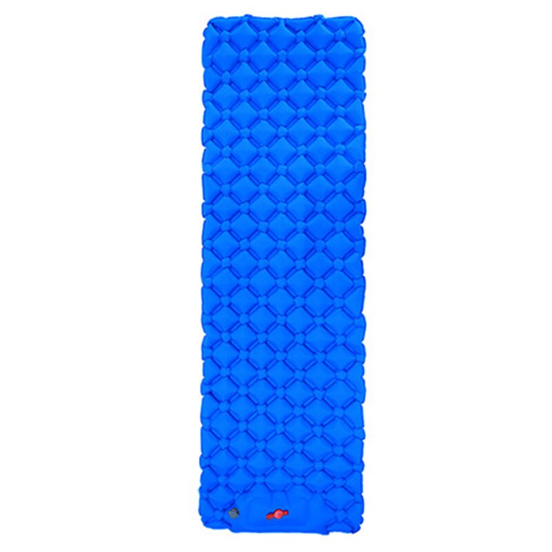 Camping Inflable Air Matras 190*58*5Cm Ingebouwde Voet Inflator Pomp Vouwen Opblaasbare Matras Kamp bed Voor Tent Reizen: blue