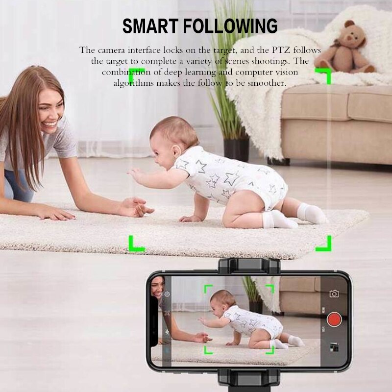 Trípode de disparo inteligente automático palo Selfie rotación 360, seguimiento facial, palo Selfie para foto, Vlog, grabación de vídeo en vivo