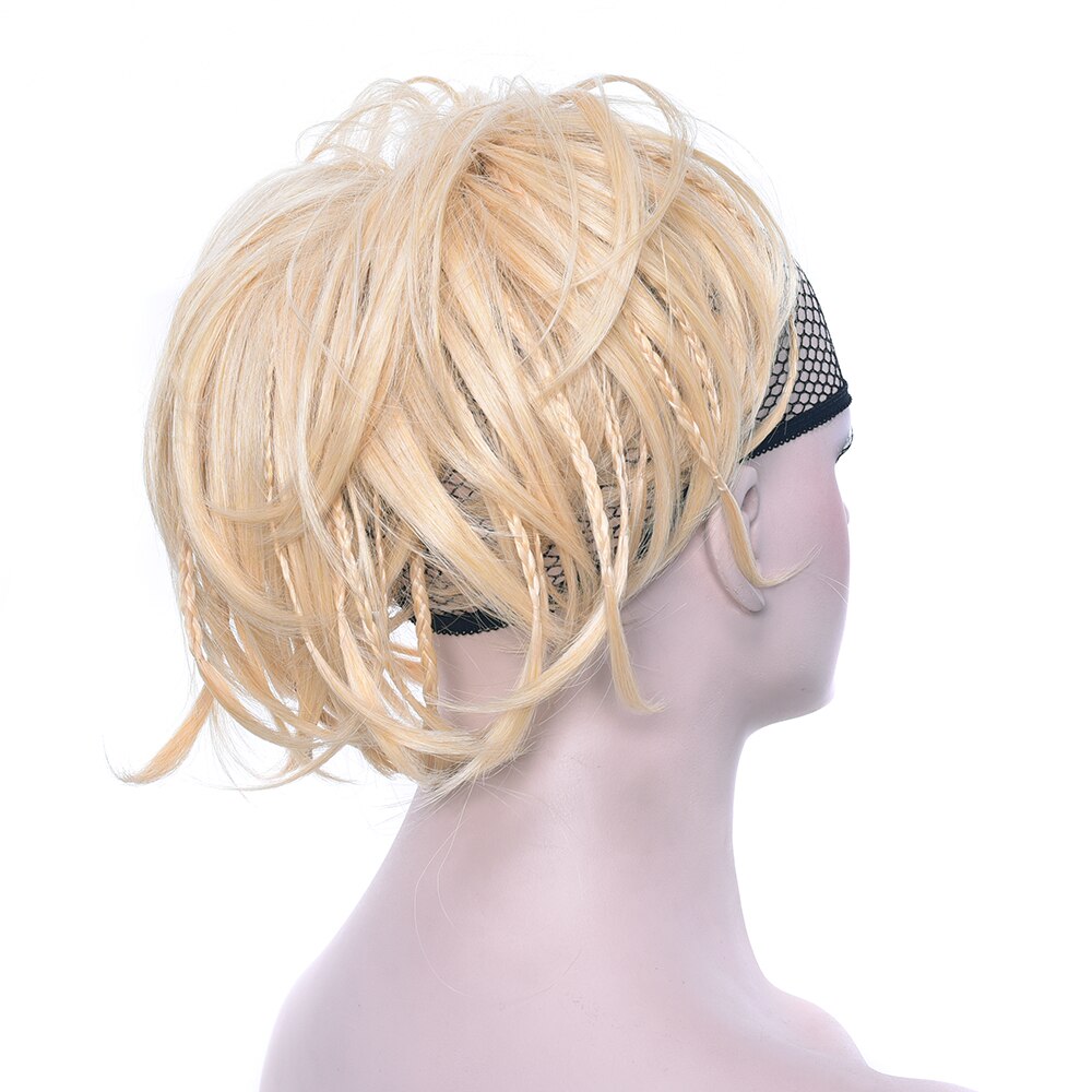Soowee-Diadema de pelo sintético para mujer, moño, trenza de fibra de alta temperatura, diadema de rodillo: 1003