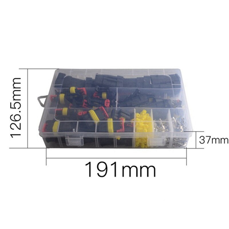 26Sets 1-4 Pin Electrical Wire Connector Plug Set & 150 PCS Wire Connector Kit Wire Connectors Waterproof