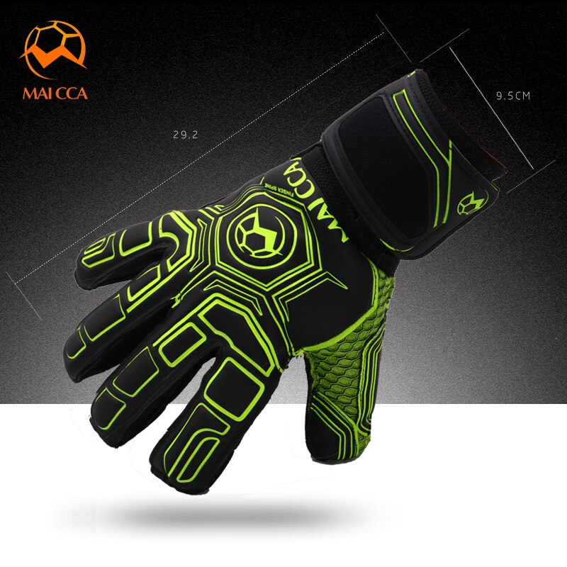 Goalkeeper Gloves with Fingertips Adult Children Goalkeeper Gloves Thick Latex Slippery Football Training