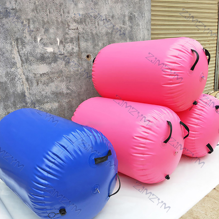 100x85cm Inflatable Air Roll Portable Gymnastics Cylinder Training Sport Fitness Air Mat Roller Barrel Airtrack Yoga Exercise