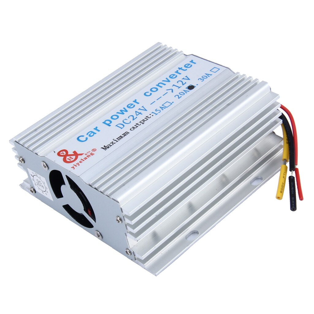 Car Power Supply DC 24V To 12V 20A Converter Step Down Inverter Transformer