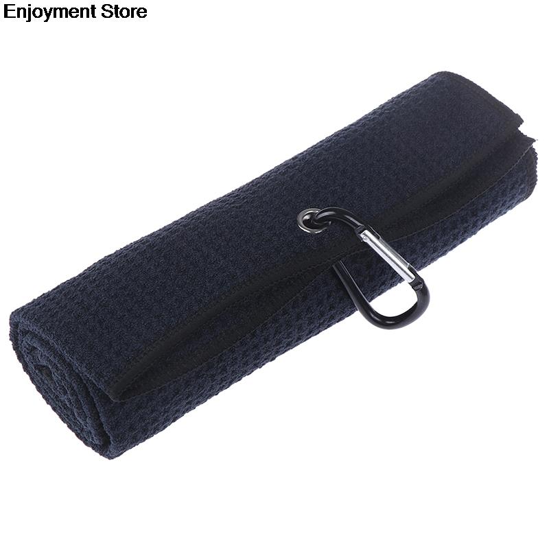 Microfiber Golf Towel 40x60cm With Hook Cleans Clubs Balls Hands Golf Towel 16&quot; X 20&quot;