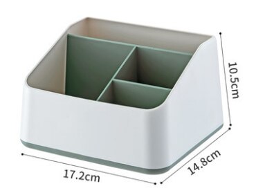 Duurzaam Plastic Pen Papier Bureau Houder Cosmetische Case Container Afstandsbediening Houders Home Kantoorbenodigdheden Opslag: Large Green