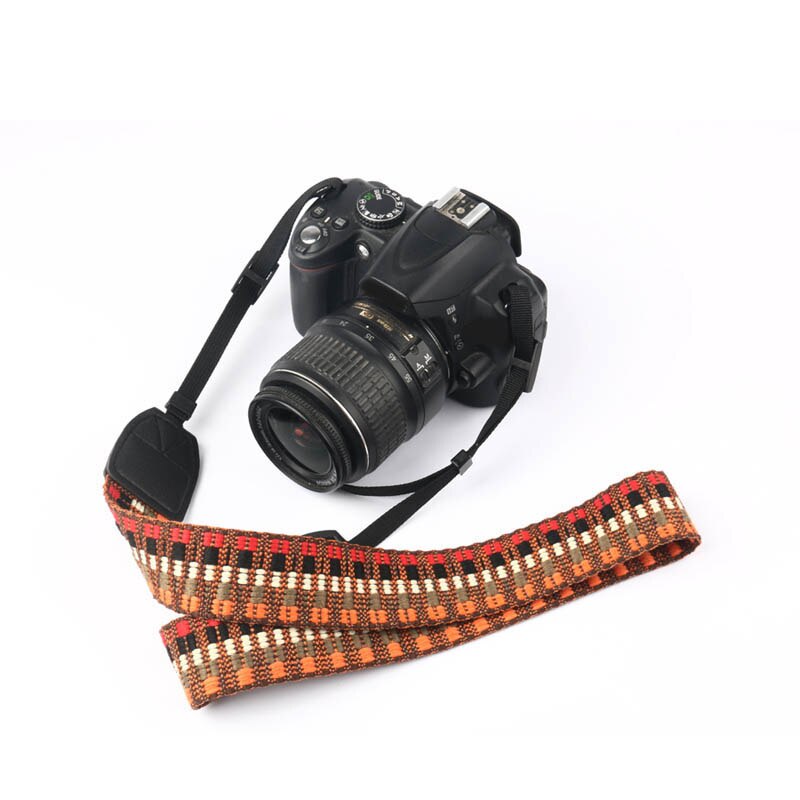 Correa de la Cámara étnicos foto Retro de algodón Yard cuello hombro correa de mano Micro-único DSLR cámara para Canon, Nikon, Pentax,