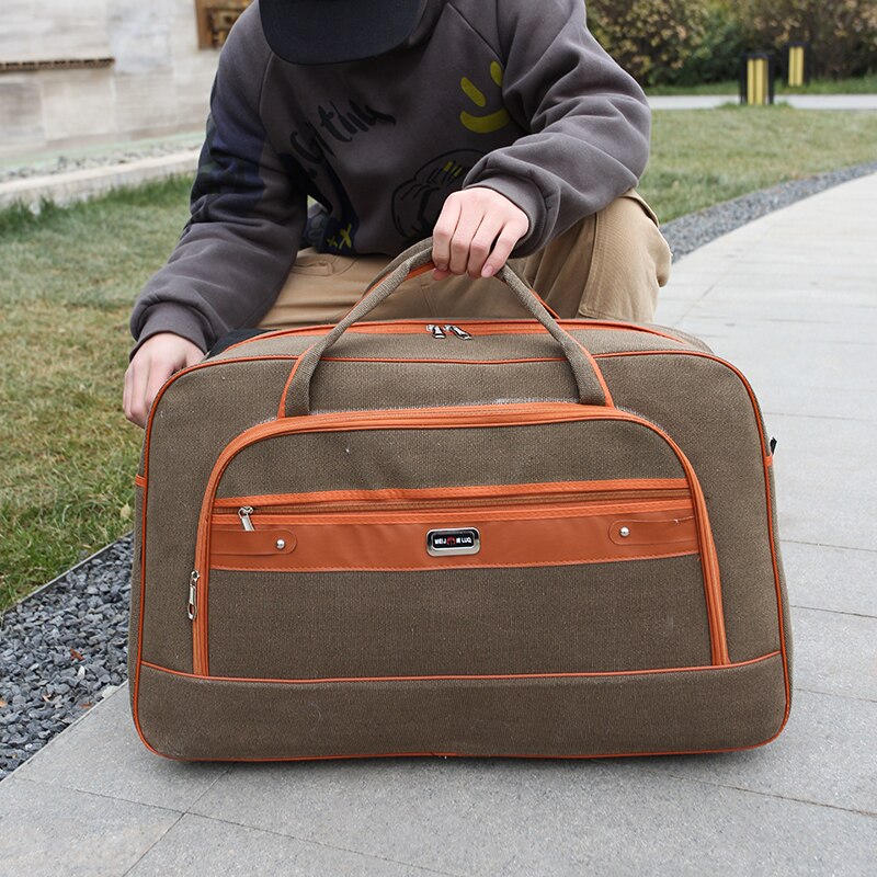 Saco de armazenamento de roupa de grande capacidade saco de viagem de lona saco de viagem transversal cubos de embalagem sacos grandes mujer