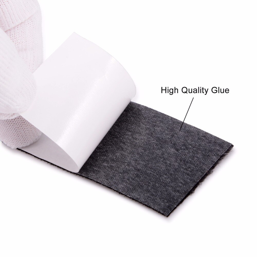 Ehdis 4.8cm*500cm rulle vinyl folie film filt tape til gummiskraber med selvklæbende lim bil wrap filt kant klud vindue toner værktøj