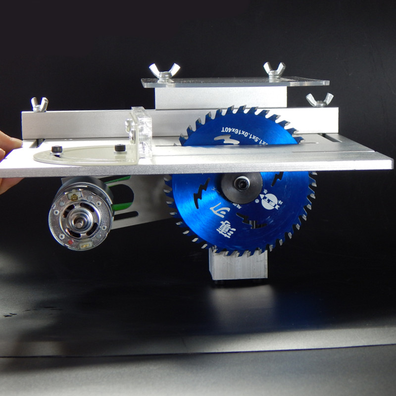240 x 200mm zaagtafel werkbank tafelzaag cirkelzaag klapplaat met lager motor hefspindel voor 4 inch zaagblad