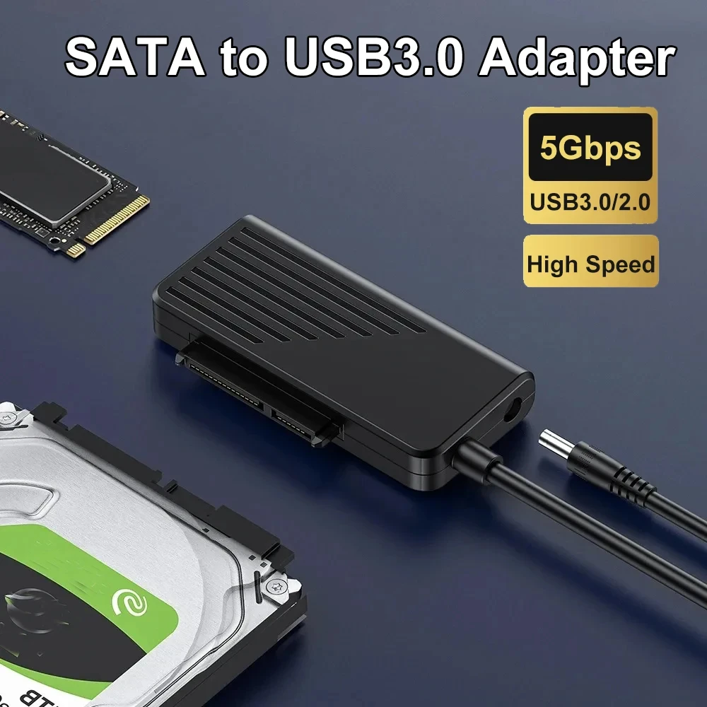 adapter SATA na USB 3.0 5 Gbps adapter USB na SATA 2,5/3,5 cala adapter dysku twardego SSD Konwerter dysku półprzewodnikowego M.2 NGFF robić laptopa PC