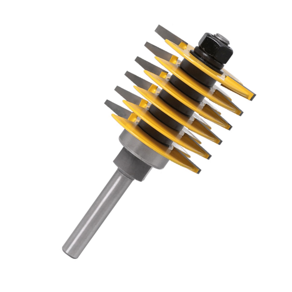 8mm Shank Finger Joint Router Bit Woodworking Chisel Cutter Woodworking Decoration Building Material Coner Router Polishing Tool