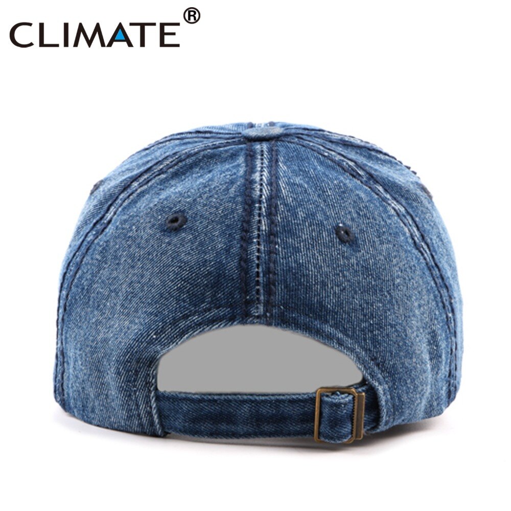 Klimaat Mannen Denim Baseball Cap Hoed Leeg Vader Caps Mannen Cool Capcasual Denim Jeans Dragen Lege Cap Mannen Koele Hoed caps Voor Mannen Vader