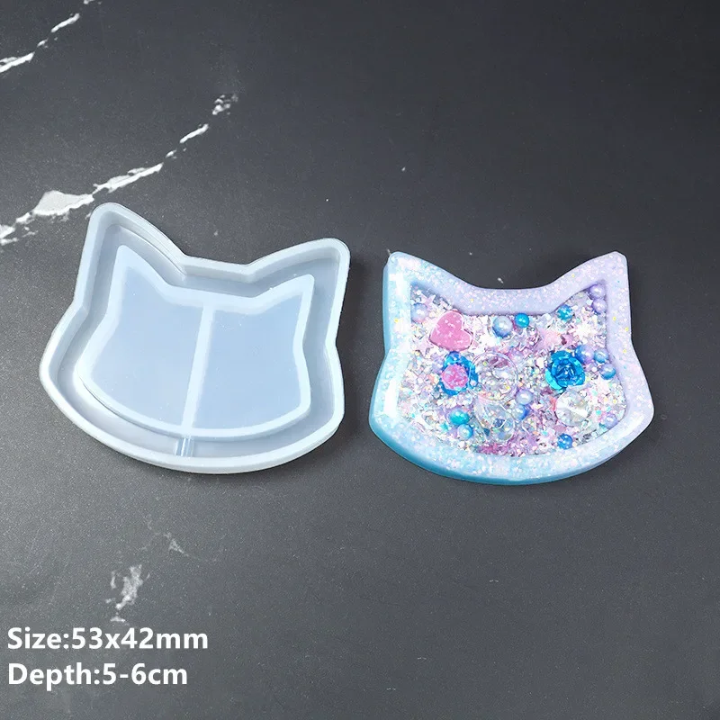 Shaker moldes de silicona resina epoxi oso estrella paleta Shaker molde llavero encantos molde brillante DIY joyería herramienta artesanal: YELLOW