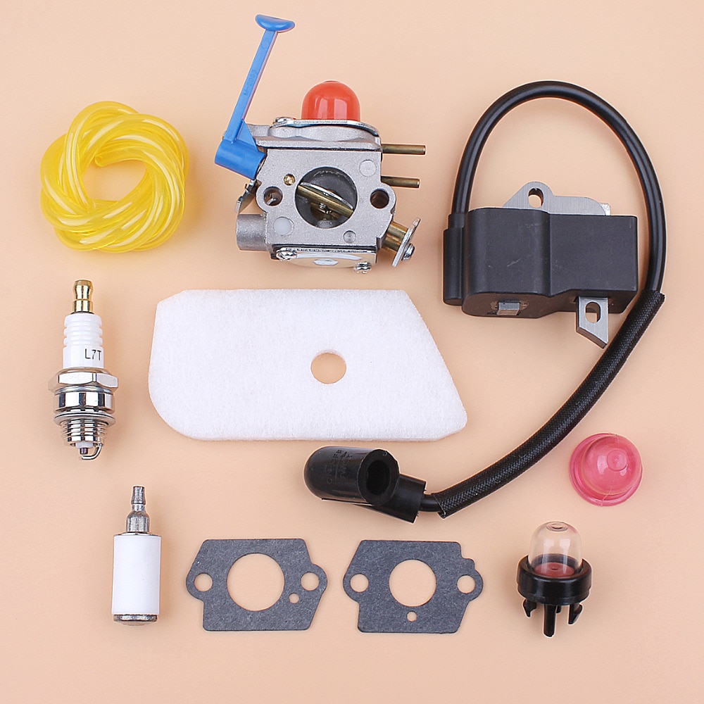 Carburetor Ignition Coil Kit for HUSQVARNA 125C 125E 125L 128C 128LD 128R Brushcutters Trimmer Spares Zama C1Q-W31B, C1Q-W40A