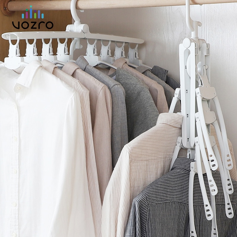 VOZRO-colgador de ropa plegable, secador de secado de ropa, colgador de ropa para colgar en la ropa, soporte telescópico