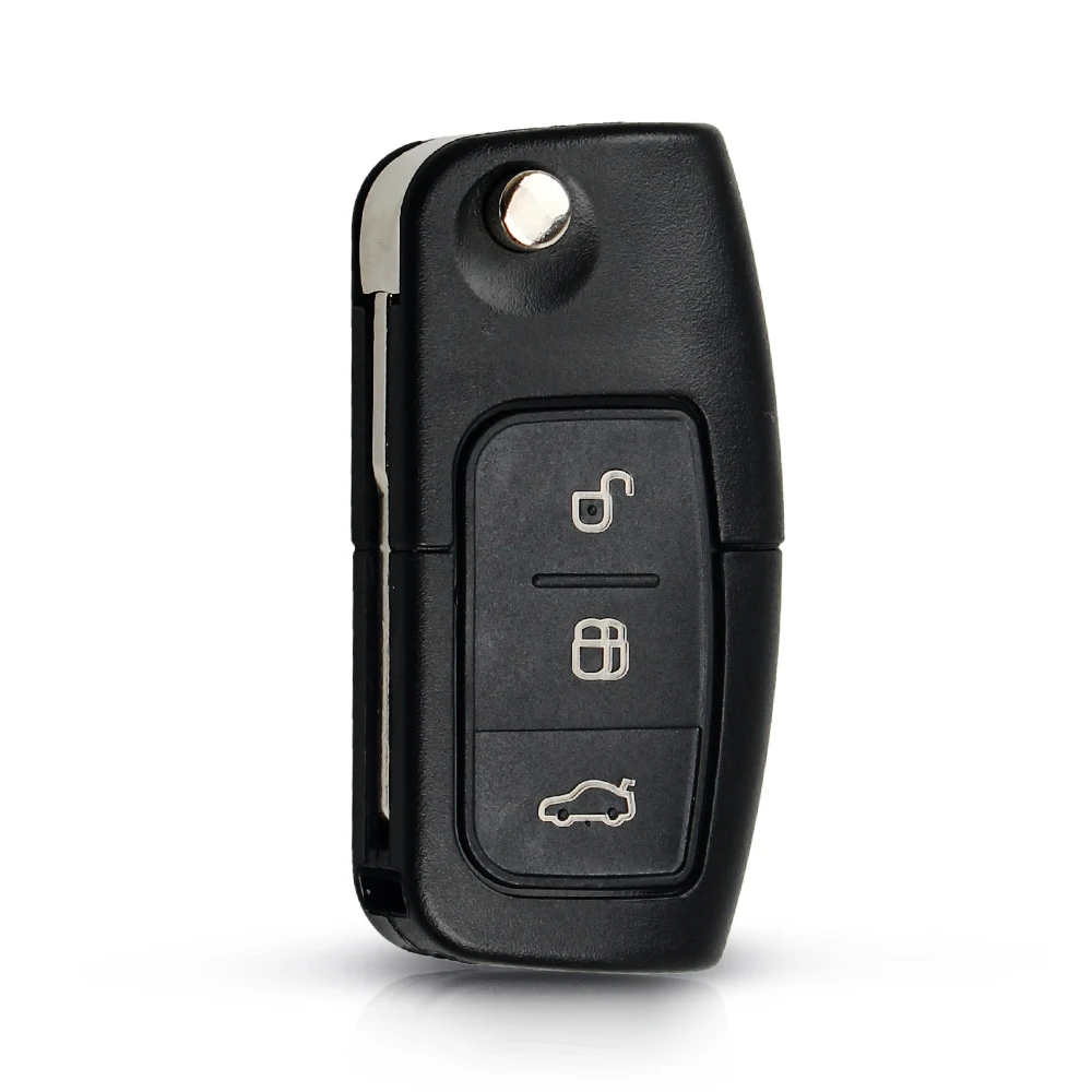 Keyyou 4D63/4D60 Chip Auto Afstandsbediening Sleutel Diy 433Mhz Voor Ford Fusion Focus Mondeo Fiesta Galaxy Ongesneden HU101 blade Voertuig Flip Sleutel: Original Key Shell