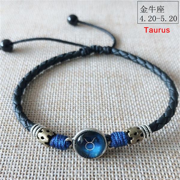 Twelve Constellation Anklets Jewelry Men Leg Bracelet Feet Accessories Male Ankle Bracelet enkelbandjes sieraden: TFJL049-6